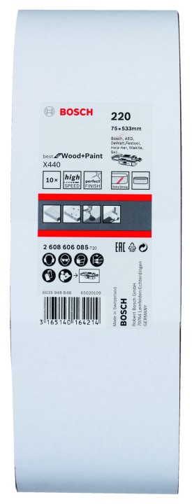 10 Bandes abras. PRO X440 75x5