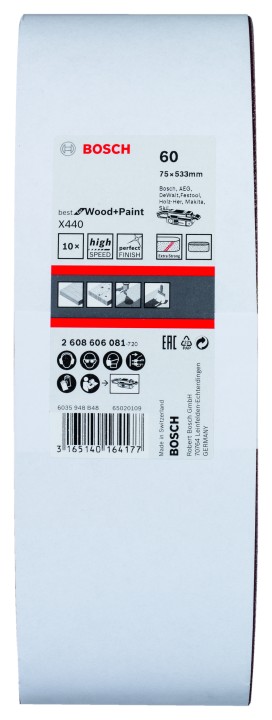 10 Bandes abras. PRO X440 75x5