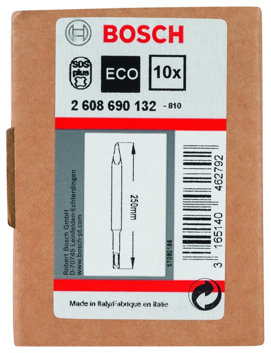 10 burins pointus PRO SDS plus
