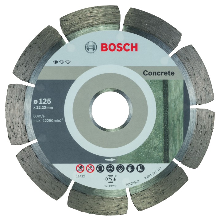 10 Disques Diam Concrete ORIGINAL 125x22.23x10mm