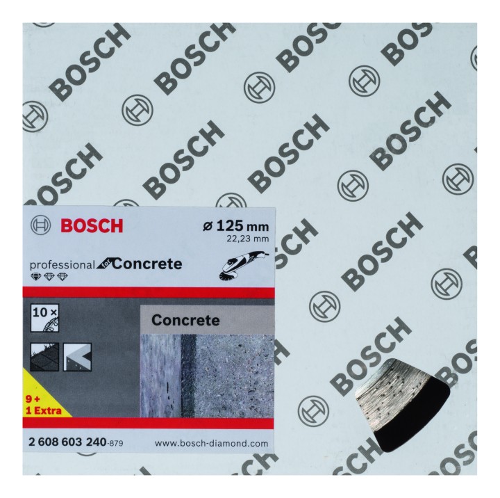 10 Disques Diam Concrete ORIGINAL 125x22.23x10mm