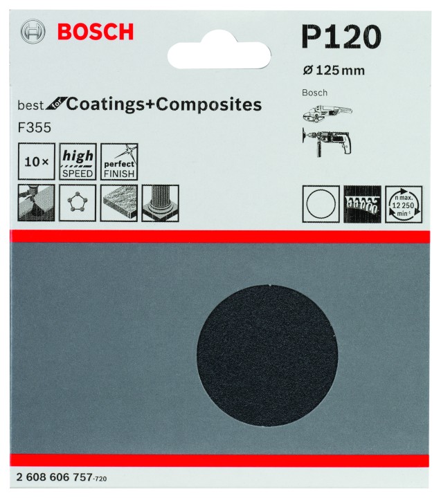 10 Disques ponçage PRO F355 12