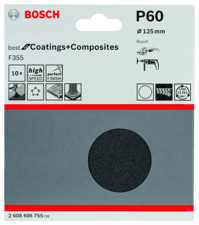 10 Disques ponçage PRO F355 12