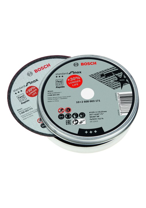 10 Disques PRO Métal Inox 125x