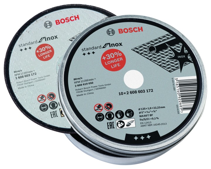10 Disques PRO MétalInox 125x1