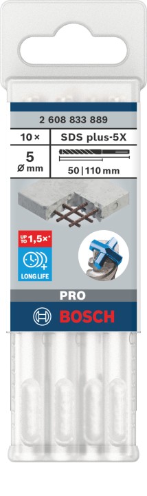 10 Foret bet PRO SDS plus-5X 5