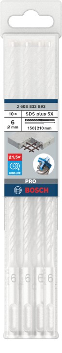 10 Foret bet PRO SDS plus-5X 6