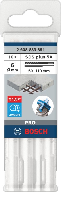 10 Foret bet PRO SDS plus-5X 6