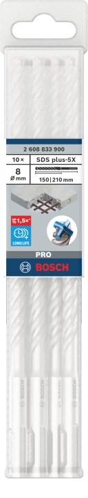 10 Foret bet PRO SDS plus-5X 8