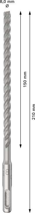 10 Foret bet PRO SDS plus-5X 8