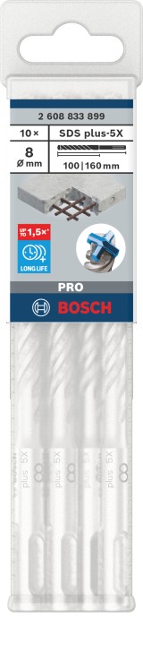 10 Foret bet PRO SDS plus-5X 8