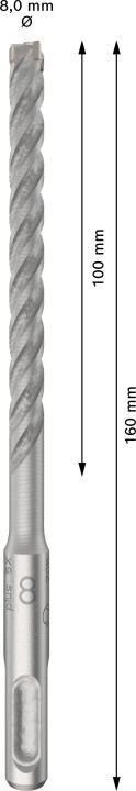 10 Foret bet PRO SDS plus-5X 8