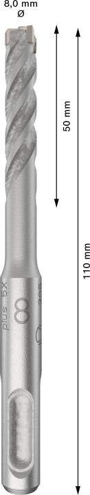 10 Foret bet PRO SDS plus-5X 8