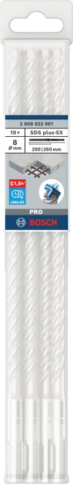 10 Foret bet PRO SDS plus-5X 8