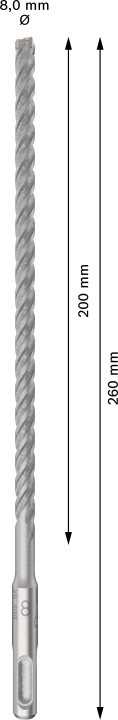 10 Foret bet PRO SDS plus-5X 8