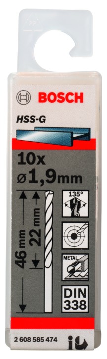 10 Forets HSS-G PRO 1.9x22x46m