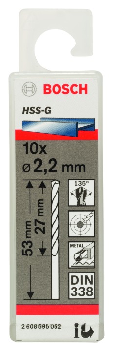 10 Forets HSS-G PRO 2.2x27x53m
