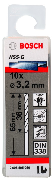 10 Forets HSS-G PRO 3.2x36x65m