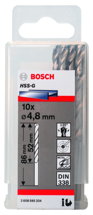 10 Forets HSS-G PRO 4.8x52x86m