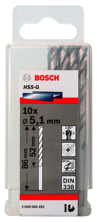 10 Forets HSS-G PRO 5.1x52x86m