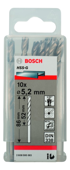 10 Forets HSS-G PRO 5.2x52x86m