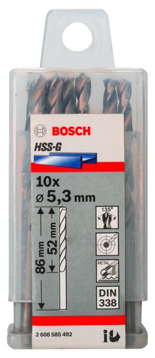 10 Forets HSS-G PRO 5.3x52x86m