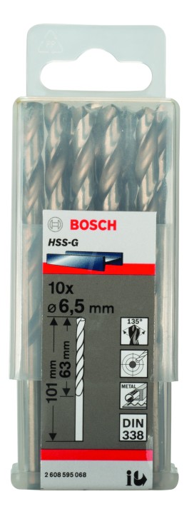 10 Forets HSS-G PRO 6.5x63x101