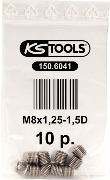 10 inserts M18x1,25 L.10 mm
