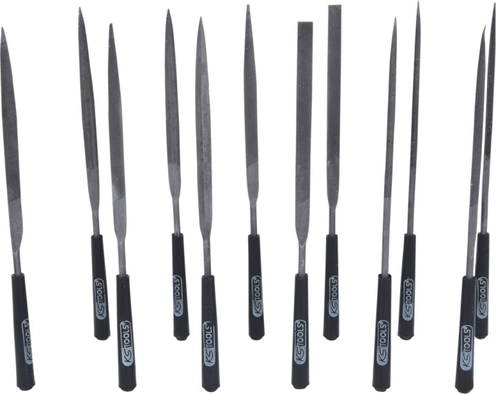 12 limes à aiguilles, L.145mm