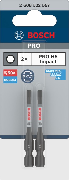 2 Embouts PRO Impact H5 55mm