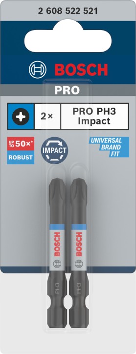 2 Embouts PRO Impact PH3 55mm