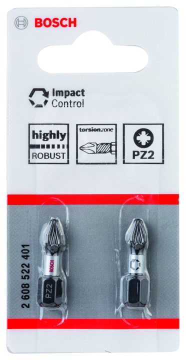 2 Embouts PRO Impact PZ2 25mm