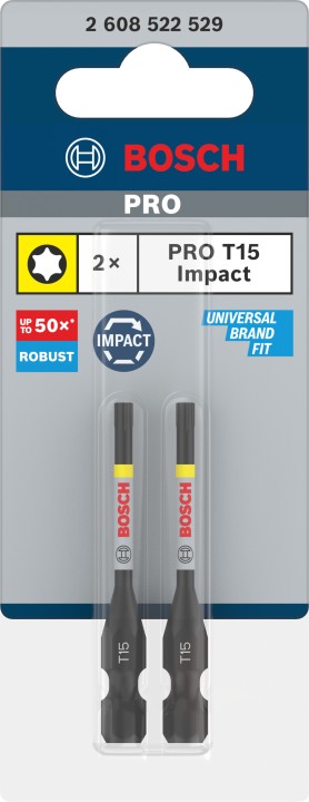 2 Embouts PRO Impact T15 55mm