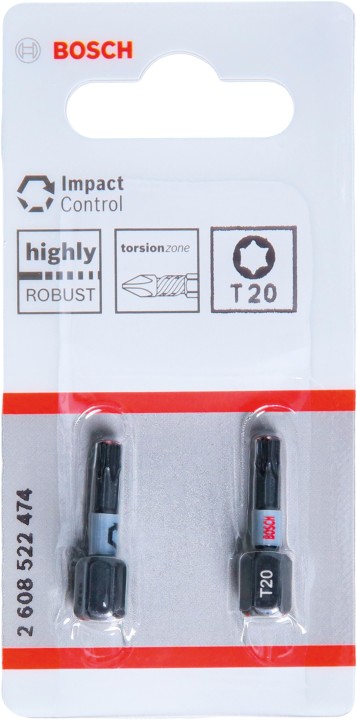 2 Embouts PRO Impact T20 25mm