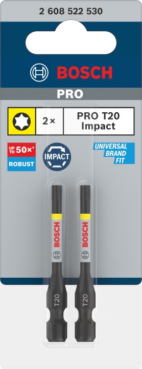 2 Embouts PRO Impact T20 55mm