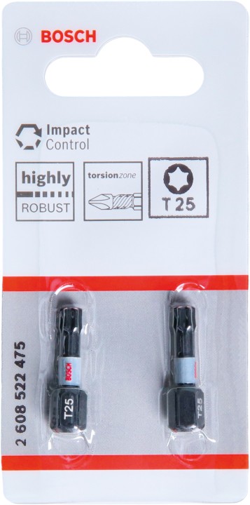 2 Embouts PRO Impact T25 25mm