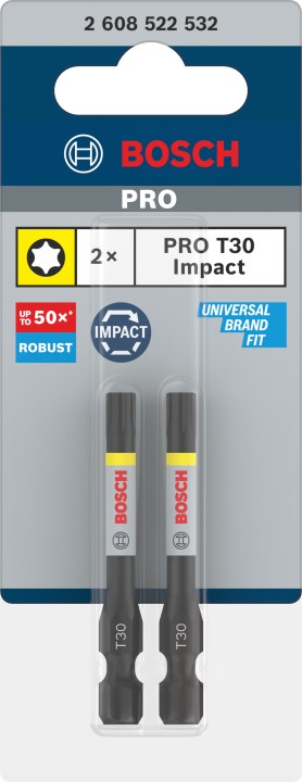 2 Embouts PRO Impact T30 55mm