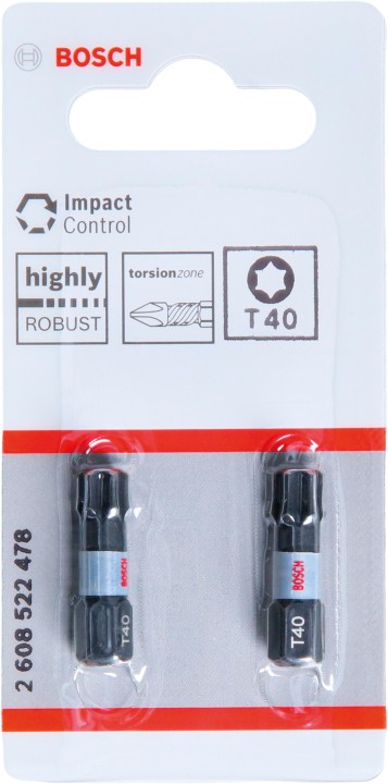 2 Embouts PRO Impact T40 25mm