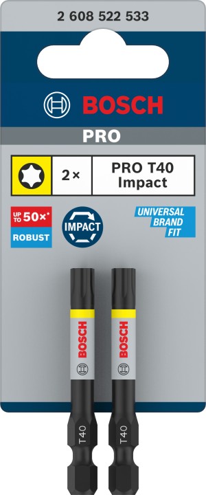 2 Embouts PRO Impact T40 55mm