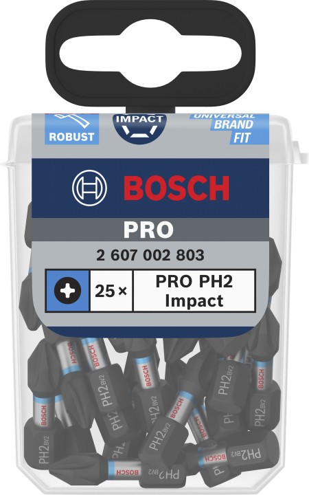 25 Embouts PRO PH2 25mm