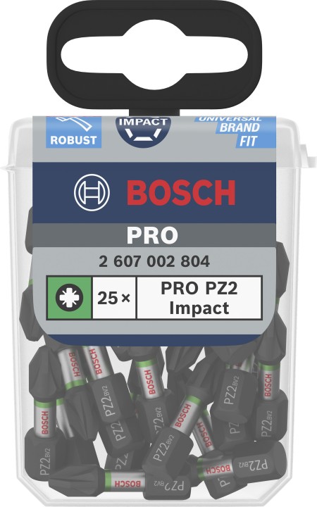 25 Embouts PRO PZ2 25mm