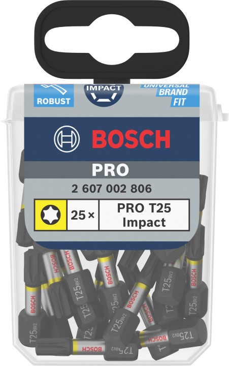 25 Embouts PRO T25 25mm