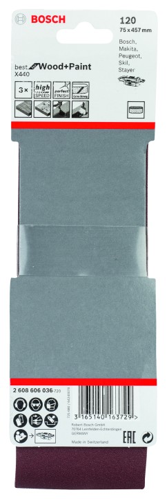3 Bandes abras. PRO X440 75x45
