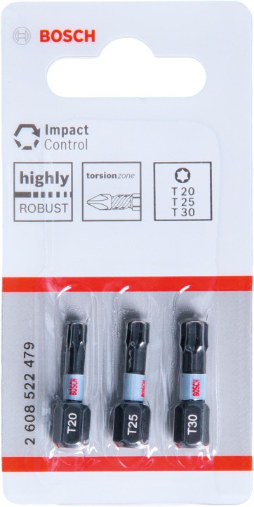 3 Embouts PRO Impact T20 T25 T
