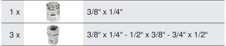 4 adapt pt-embout en pouces