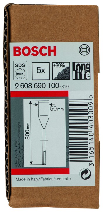 5 burins carrelage PRO SDS max