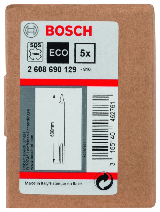 5 burins pointus PRO SDS max-4