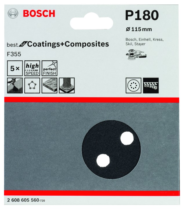 5 Disques abrasifs PRO F355 11