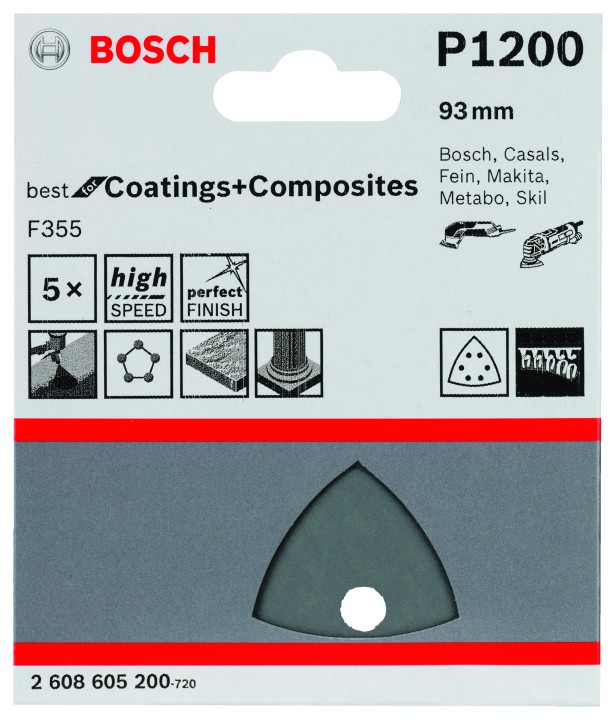 5 Disques abrasifs PRO F355 93