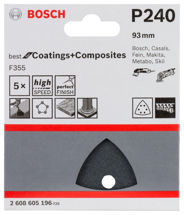 5 Disques abrasifs PRO F355 93